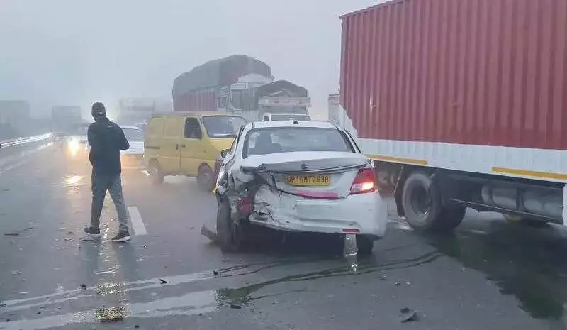 Dense Fog Triggers Multiple Accidents in Punjab & Haryana; 14 Rescued from Canal