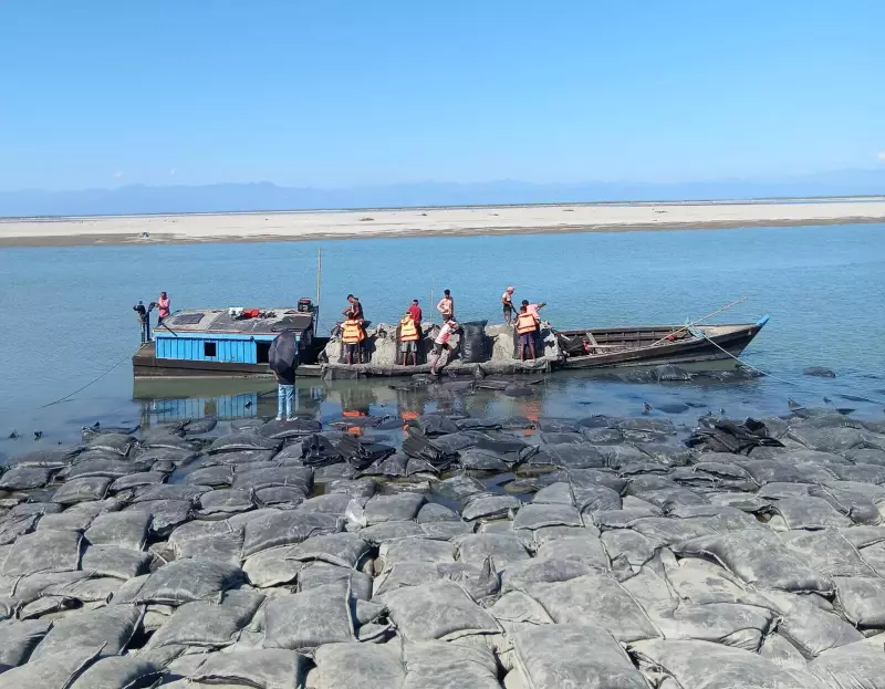 Dibrugarh Deploys US Geo Bags & Porcupines to Fight Brahmaputra Erosion
