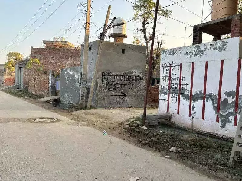 Drug Graffiti Sparks Outcry in Bathinda Village, Police Claim 70% Reduction
