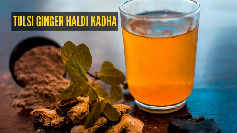 Fight Cold Wave & Sore Throat: Tulsi Ginger Haldi Kadha Recipe & Benefits