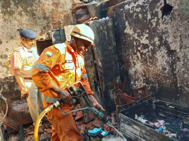 Fire Destroys Wedding Preparations in Nanoda, Losses Exceed Rs 10 Lakh