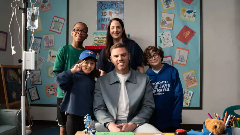 Freddie Freeman & Ryan Reynolds' SickKids Visit Sparks Viral Laughter