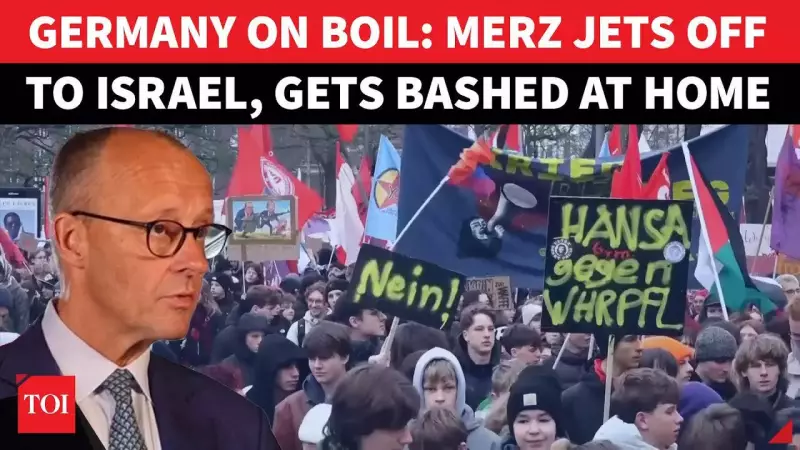 Germany Protests Conscription as Merz Visits Israel Amid Political Crisis