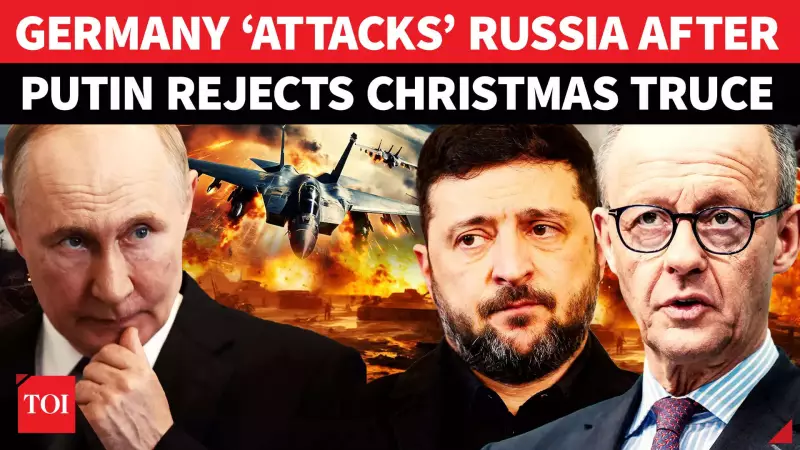 Germany's Merz Slams 'Cruel' Kremlin For Rejecting Christmas Ceasefire, Putin Vows Gains