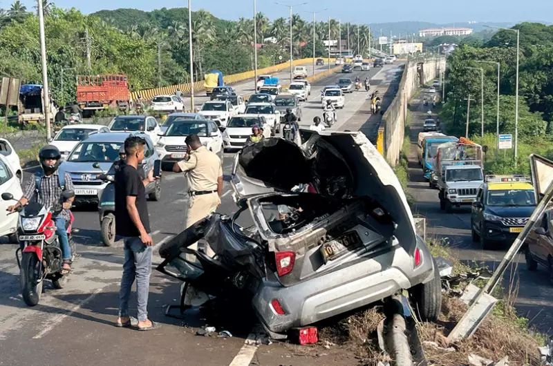 Goa Road Deaths Spike 37% in Nov 2025 Amid Tourist Rush, Reduced Policing