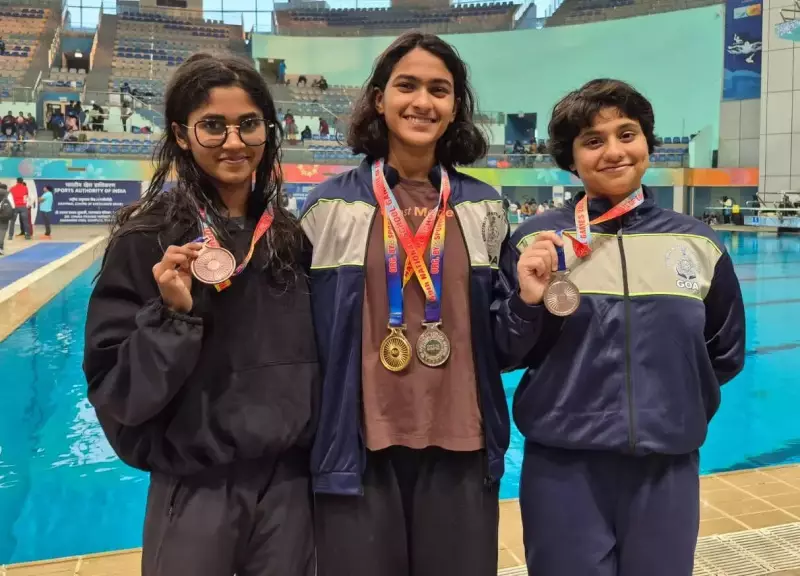 Goan Swimmer Purvi Naik Clinches Gold at National School Games in Delhi
