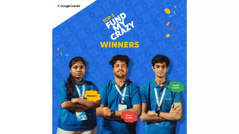 Google's Fund My Crazy Winners: 3 Indian Students Use Gemini AI to Solve Campus Issues