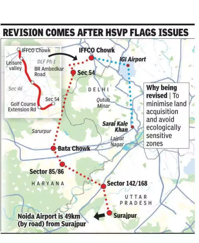 Gurgaon-Faridabad-Noida RRTS Corridor Alignment Under Review: Land & Environment Concerns