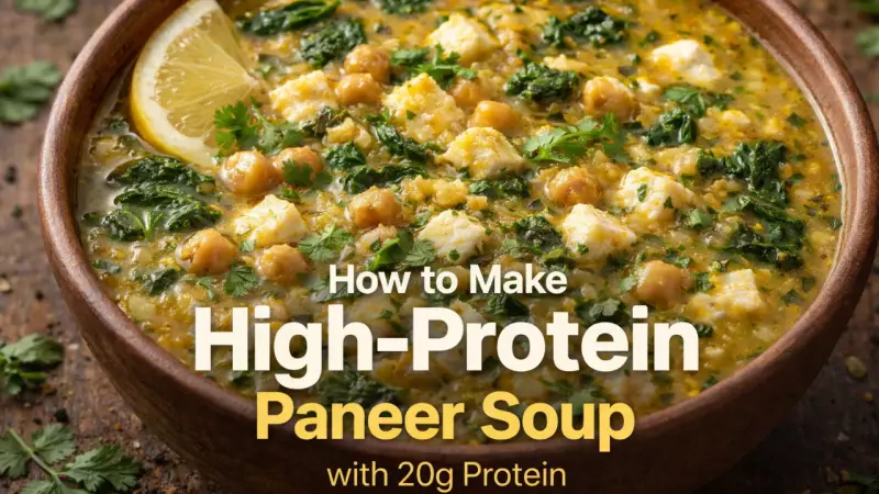 High-Protein Paneer Soup Recipe: Get 20g Protein in One Bowl