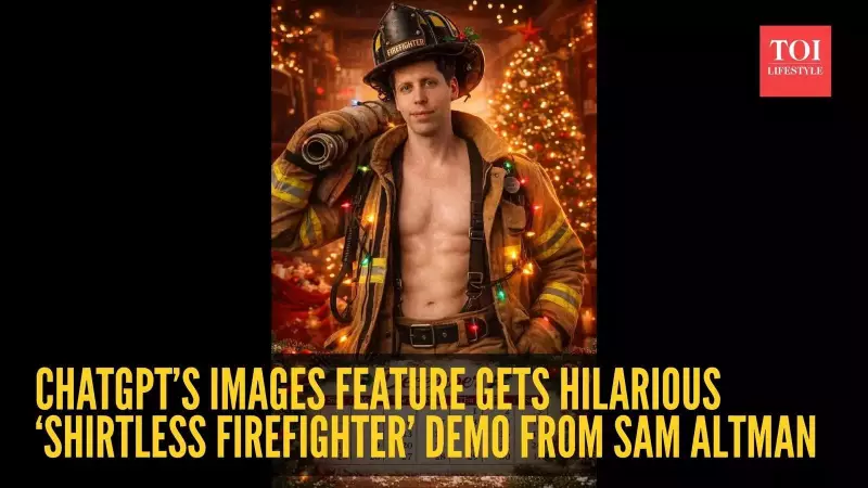 How Sam Altman's Shirtless Firefighter Image Showcased ChatGPT's New Feature