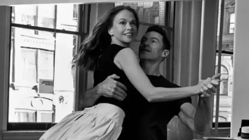 Hugh Jackman & Sutton Foster Shine at Gotham Awards in Matching Black Outfits