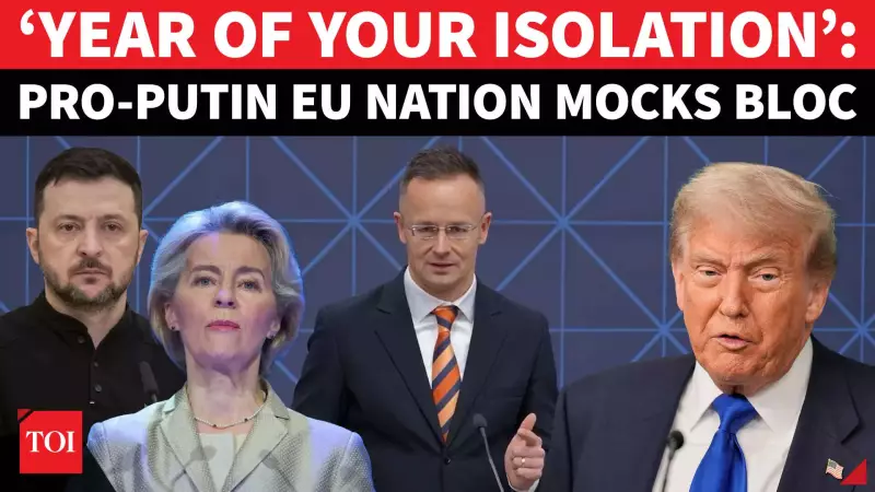 Hungary Accuses EU of Sabotaging Ukraine Peace, Claims Europe Dictates Kyiv's Stance