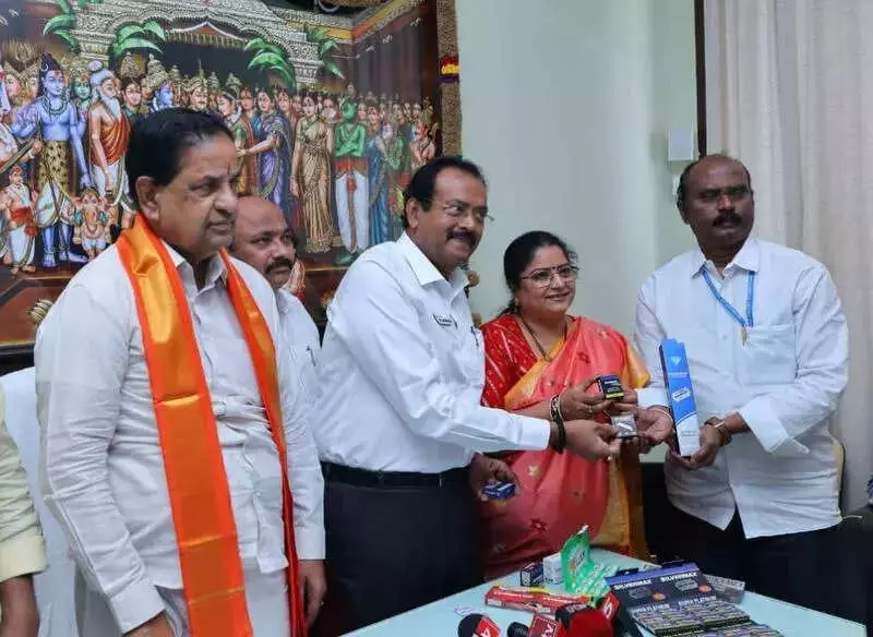 Hyderabad Director Donates Rs 1.2 Crore Silver Blades to Tirumala Tirupati Devasthanams