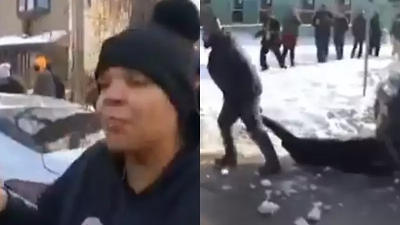 ICE Agents Pin Pregnant Woman in Snow: Viral Video Sparks Outrage Over US Deportation Tactics
