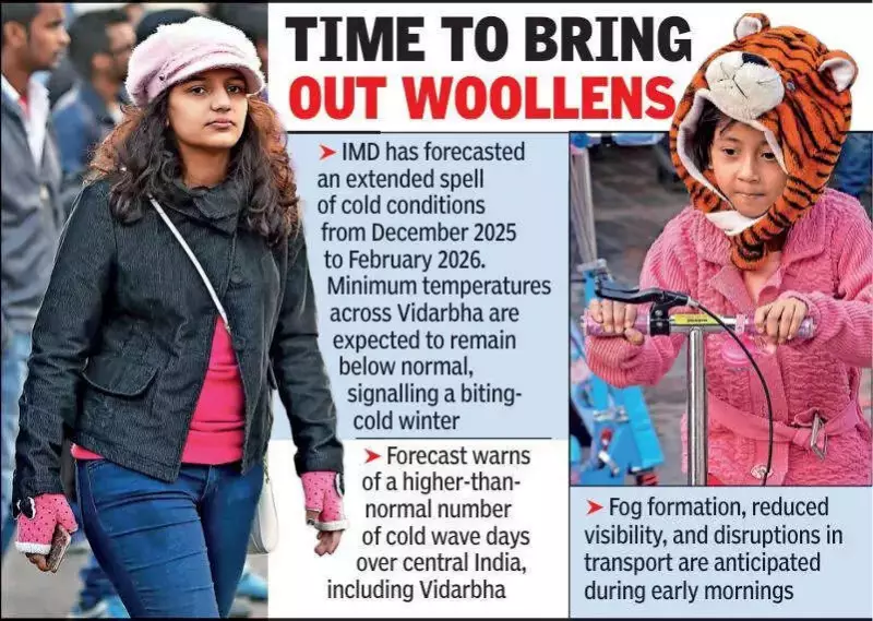 IMD Forecasts Harsh Winter for Vidarbha: Cold Waves from Dec 2025 to Feb 2026