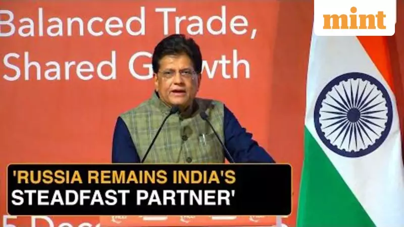 India-Russia Trade Hits $65B, Goyal Seeks Balance Ahead of Putin Visit