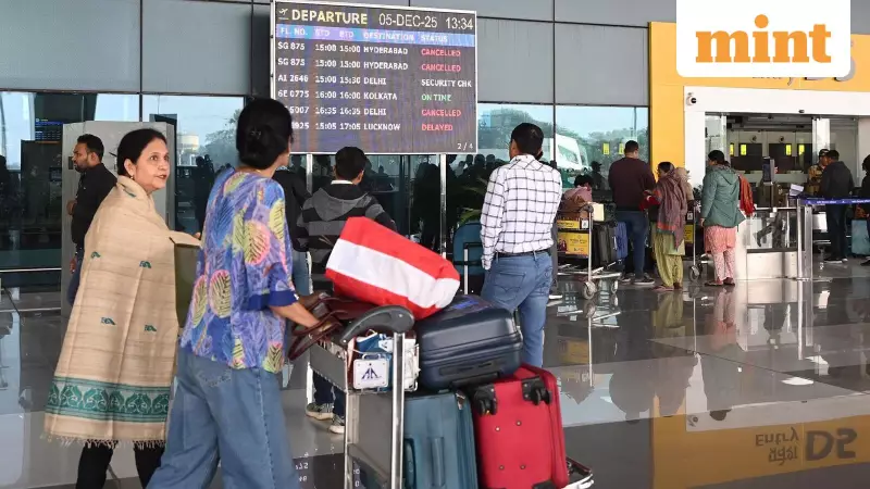 IndiGo Cancels Over 100 Flights Nationwide, Strands Thousands