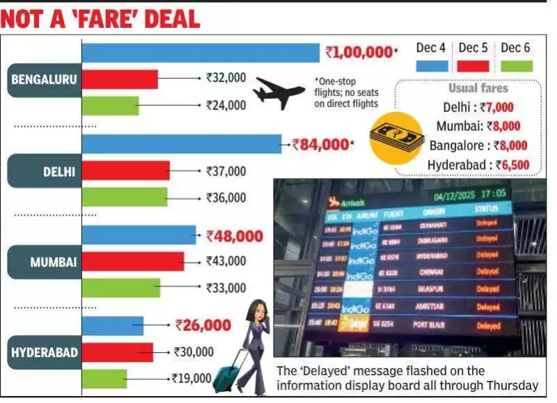 IndiGo Flight Cancellations Spark Domestic Fare Chaos: Kolkata to Bengaluru Costs More Than US Trip