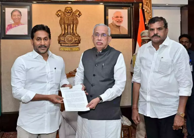 Jagan Warns Arrests for Medical College Bidders, Submits 1 Crore Signatures to Governor