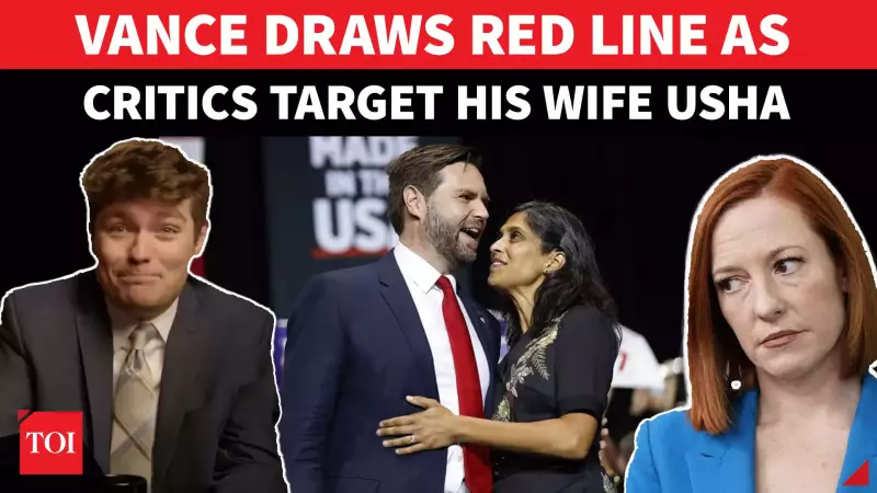JD Vance's 'Eat S**t' Outburst Over Wife's Attacks Sparks Political Storm