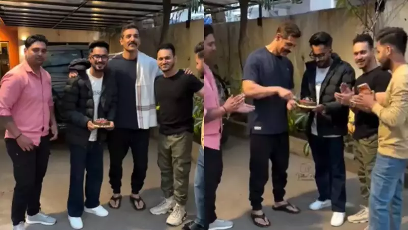 John Abraham Turns 53: Celebrates Birthday with Paparazzi, Viral Video Trends