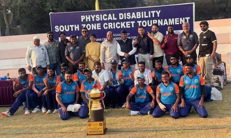 Karnataka Clinch South Zone Physical Disability T20 2025 Title With 5-Wicket Win
