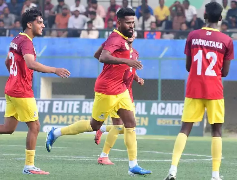 Karnataka labours to 3-0 win over spirited Lakshadweep in Santosh Trophy opener