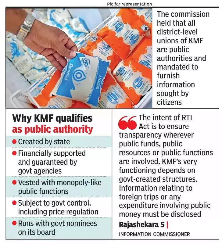 Karnataka Milk Federation Now Under RTI Act: Landmark Ruling for Transparency