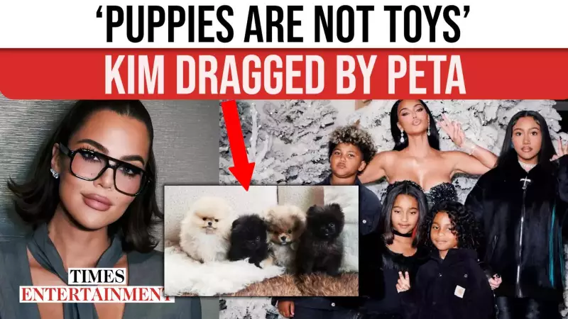 Kim Kardashian Sparks Outrage: Puppies as Christmas Gifts Draw PETA's Ire