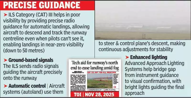 Kolkata Airport's CAT-III ILS Ensures 18 Flight Diversions Handled Amid Fog