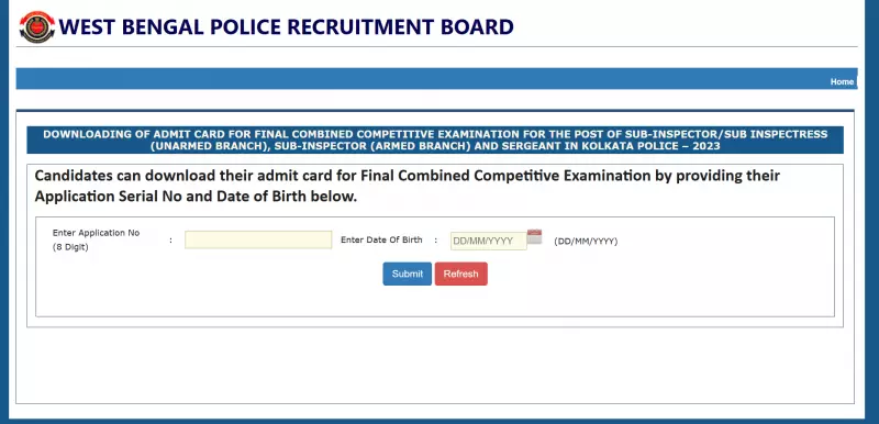 Kolkata Police SI Admit Card 2025 Released: Download Steps, Exam Date Dec 30