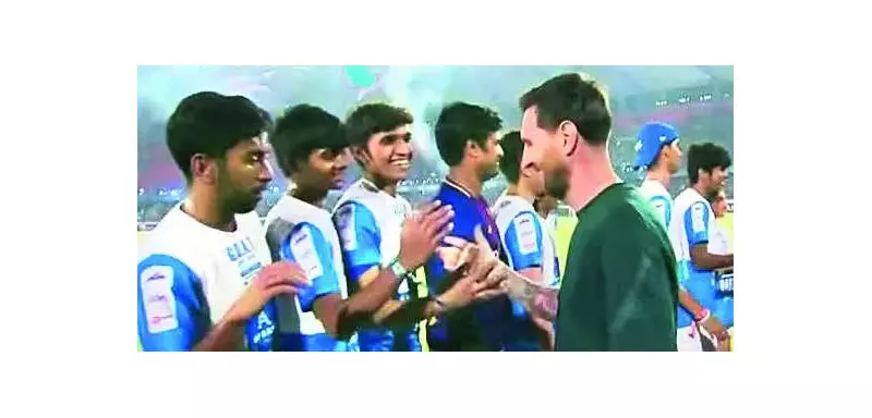 Kolkata Teen's Dream Comes True: Plays Football with Lionel Messi in Hyderabad