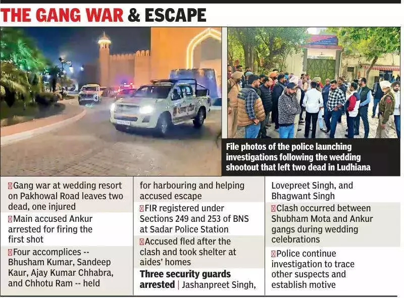 Ludhiana Gang War: Police Arrest Main Accused Ankur, 7 Others After Wedding Shootout