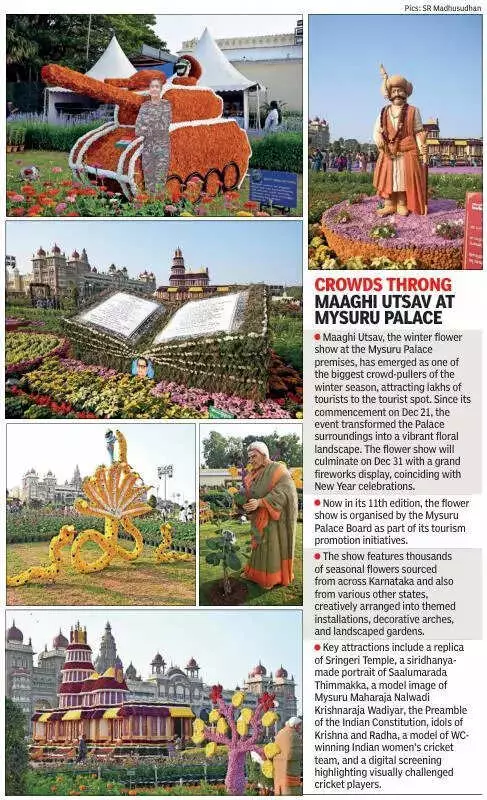 Madikeri Sees Tourist Flood: Christmas-New Year Rush Brings City to Standstill