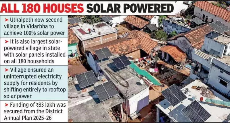 Maharashtra's Largest Solar Village: Uthalpeth Powers All 180 Homes