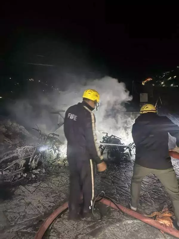 Major Fire at Nainital's BD Pandey Hospital: Garage Gutted, No Casualties