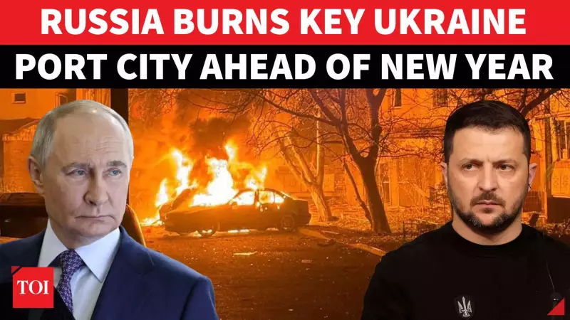 Major Russian Drone Strike Hits Odesa, Injures 6 Including Children