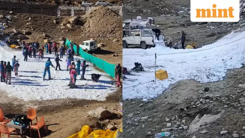Manali 'Snow Scam' Video Goes Viral: Tourists Duped with Artificial Snow Patch