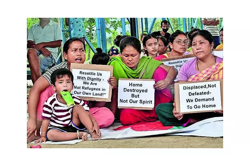 Manipur IDPs End 30-Day Sit-In, Plan March to Governor Over Unfulfilled Resettlement Promises