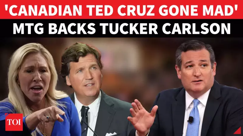 Marjorie Taylor Greene Blasts 'Zionist' Ted Cruz Over Tucker Carlson Feud