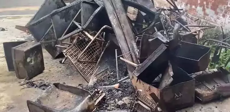 Massive Fire Destroys 50 Years of Records at Etawah Irrigation Office