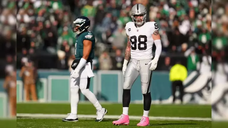 Maxx Crosby's Pink Cleats for Daughter Spark NFL Rule Debate