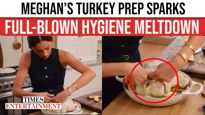 Meghan Markle Faces 'Salmonella Sussex' Backlash Over Turkey Video Hygiene