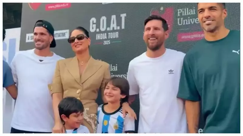 Messi's Instagram Video from India Tour Features Kareena Kapoor Khan & Sons