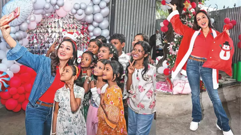 Mimi Chakraborty Brings Christmas Joy to Underprivileged Kids in Kolkata