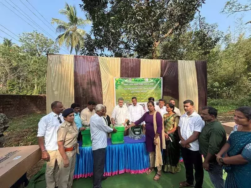 MLA Ponnanna Inaugurates Forest Quarters, Distributes Beehives & Laptops in Madikeri
