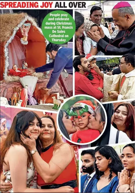 Nagpur Celebrates Christmas with Midnight Mass, Family Gatherings & Festive Cheer