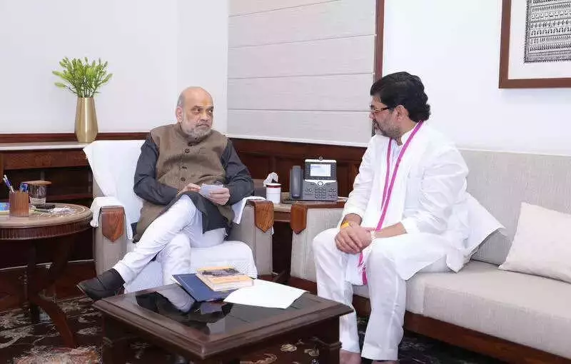 NCP MLA Dhananjay Munde Meets Amit Shah, Demands Parli's Inclusion in PRASHAD Scheme