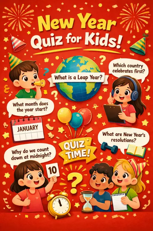 New Year 2026: Fun Family Quizzes & Global Traditions for Kids