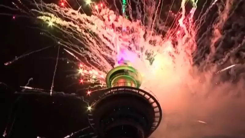 New Zealand Welcomes 2026 with Dazzling Auckland Sky Tower Fireworks